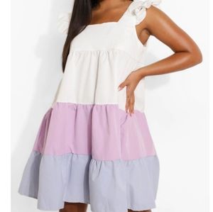 NWT Size 16 Color Block tiered sundress